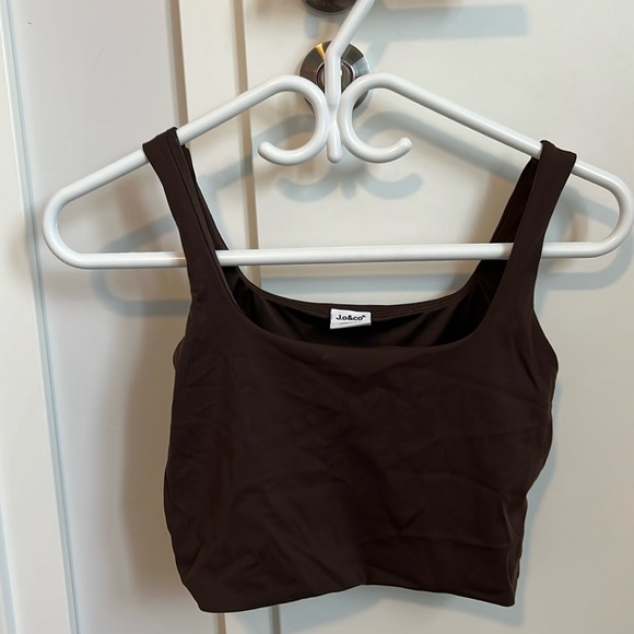 J.o&co Brown Cropped Tank Top (Size S) - Picture 1 of 2